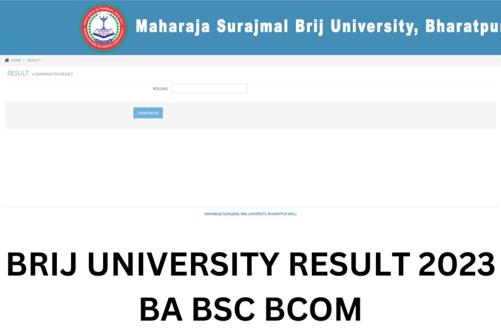 Brij University Result 2023