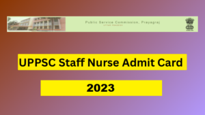UPPSC Staff Nurse 