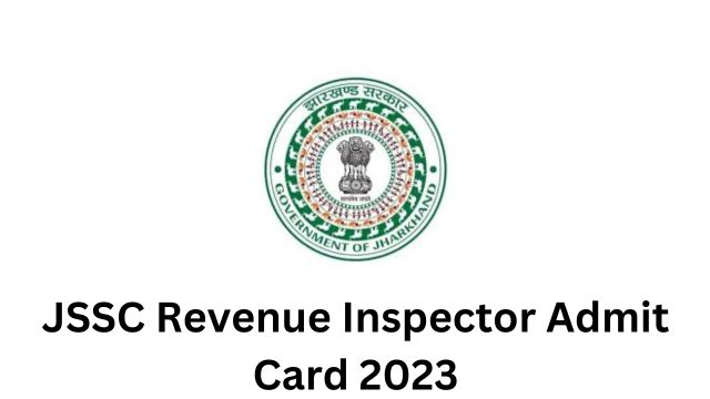 JSSC Revenue Inspector Admit Card 2023