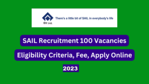 SAIL Recruitment 