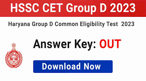 HSSC CET Group D Answer Key 2023